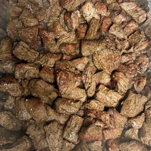 Marinated Beef Tips.