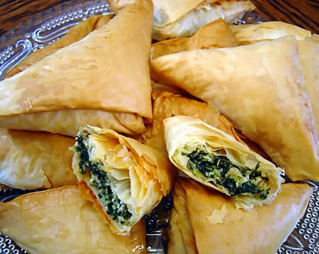 Spinach & Cheese Phyllo Dough.
