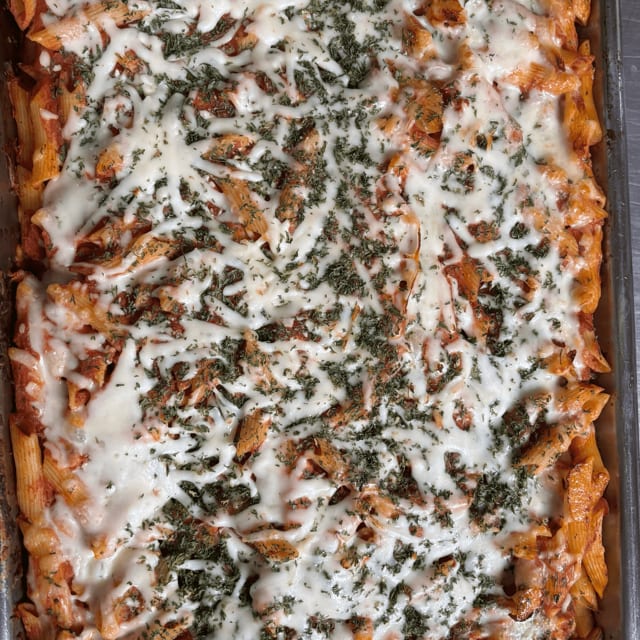 Penne with Red Sauce & Cheese.